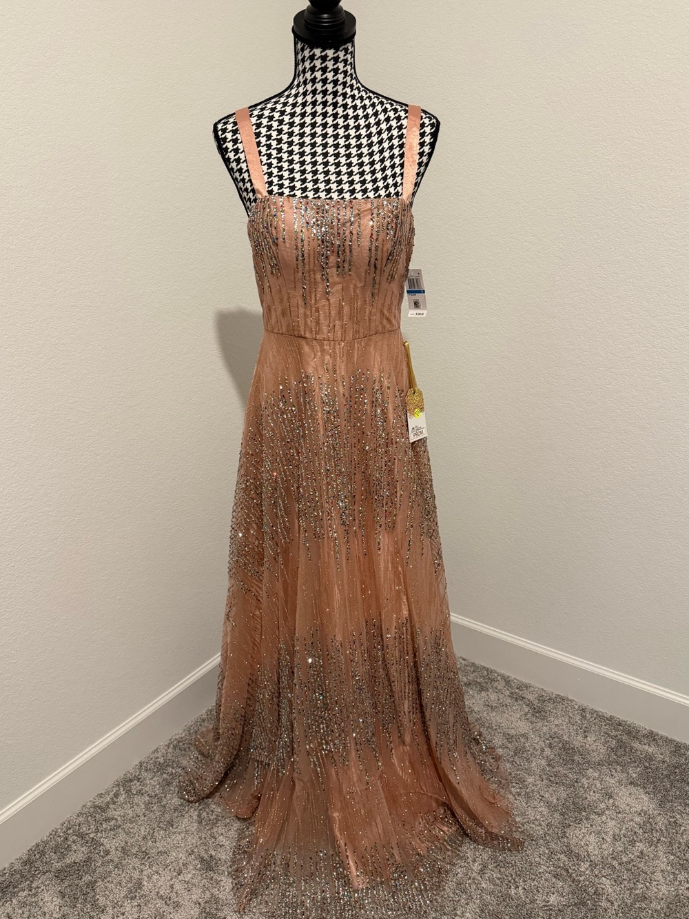 Multicolor Sparkle Evening Gown
